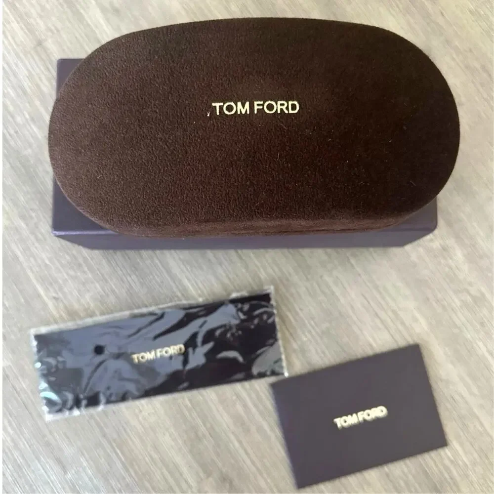 TOM FORD Mens Prescott tortoise shell pilot frame beige lens sunglasses 60mm NWT